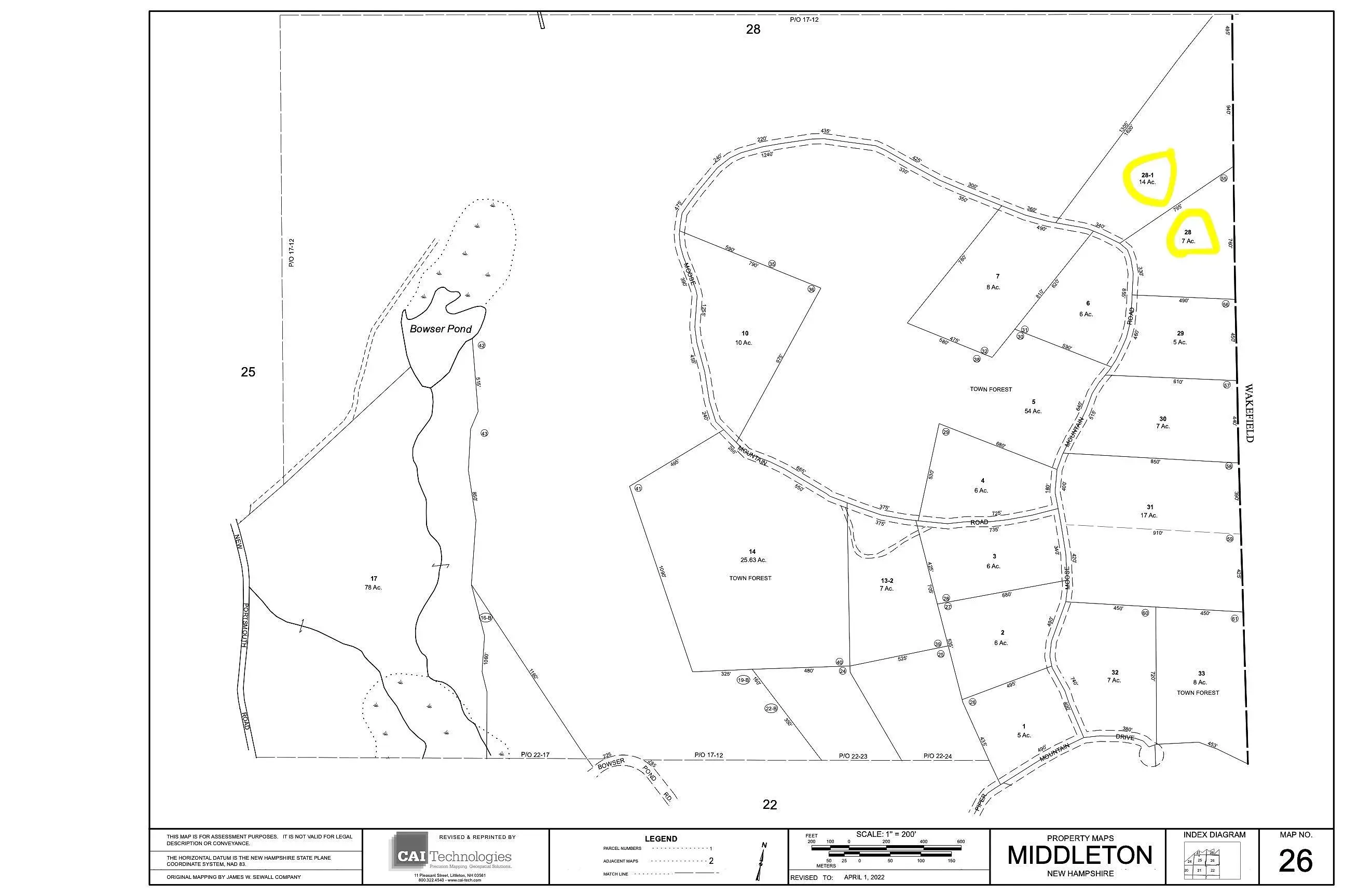 Map 26 Lot 28 Moose Mountain Road