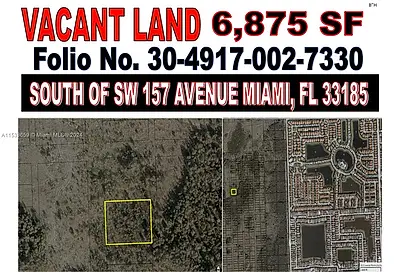 South Of SW 157 Avenue Miami Miami FL 33185