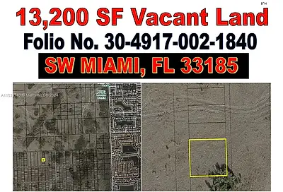 Vacant Land South Of SW 157 Avenue Miami Miami FL 33185