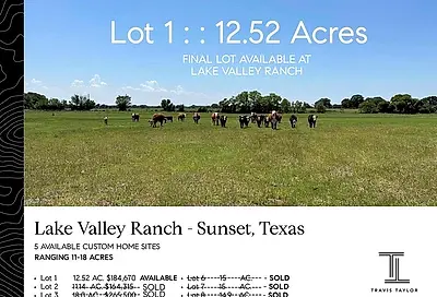 Lot 1 Tbd Lake Valley Road Sunset TX 76270
